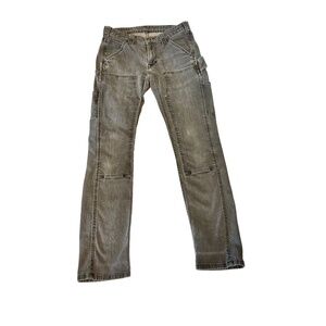 Dovetail Workwear Maven Slim Jeans Size 4x30 (really 28) Broken In Gray